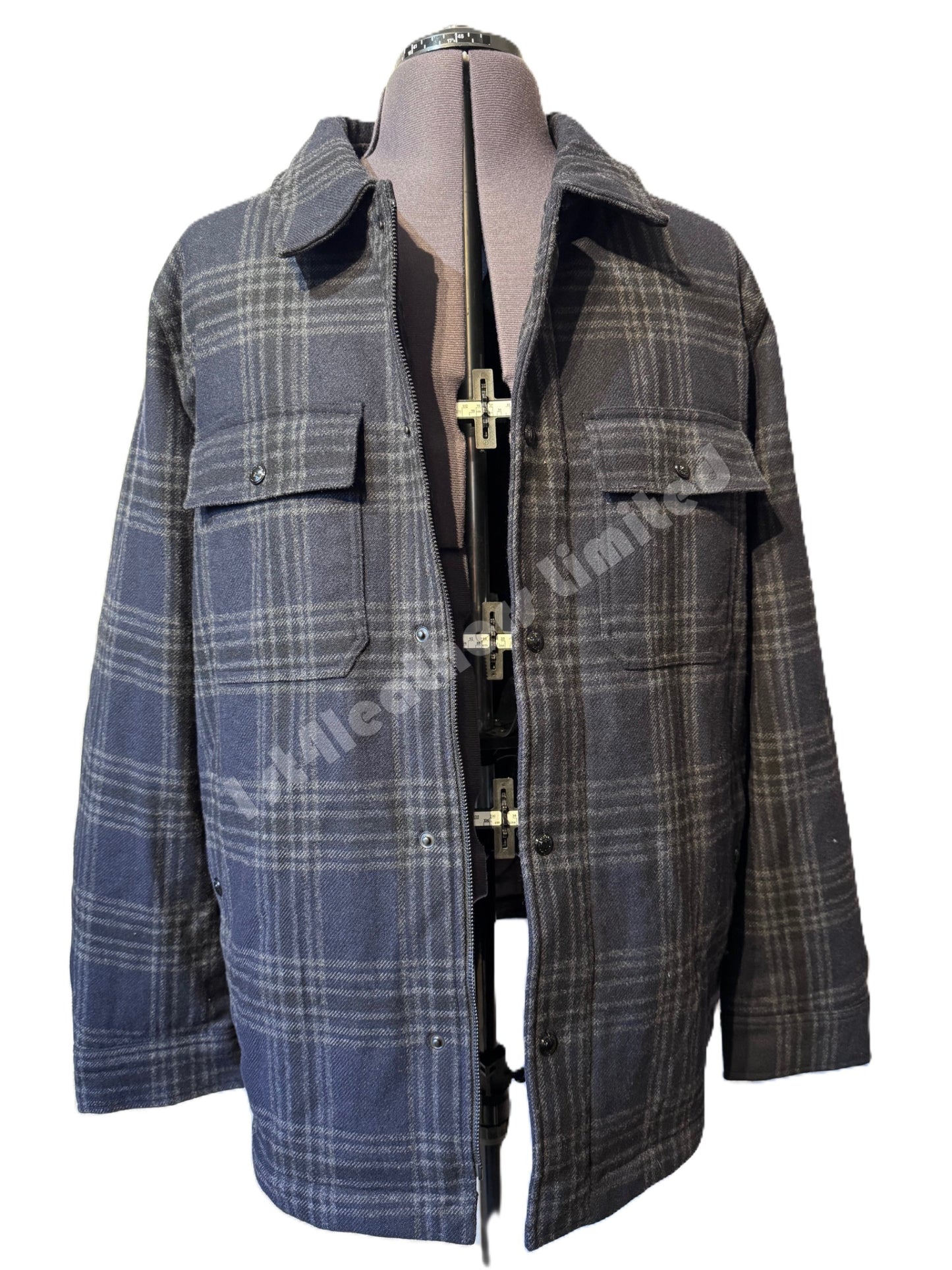 BELSTAFF LONGFORD HEAVYWEIGHT OVERSHIRT JACKET DARK INK UK46 3XL RRP £450 NEW
