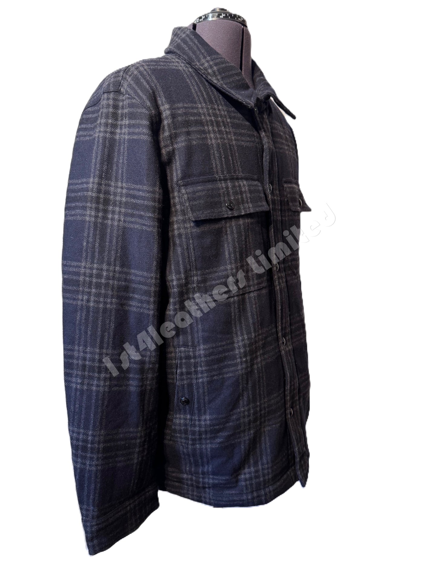 BELSTAFF LONGFORD HEAVYWEIGHT OVERSHIRT JACKET DARK INK UK46 3XL RRP £450 NEW