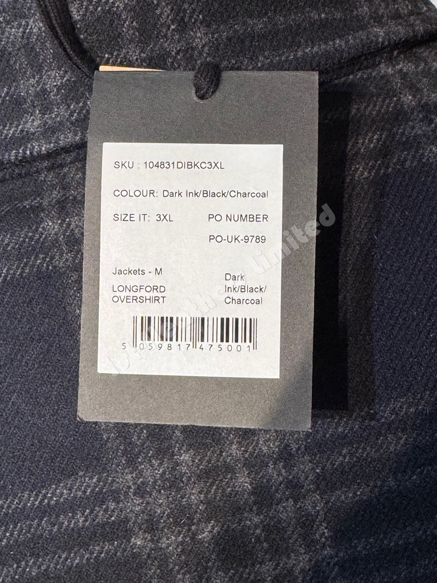 BELSTAFF LONGFORD HEAVYWEIGHT OVERSHIRT JACKET DARK INK UK46 3XL RRP £450 NEW