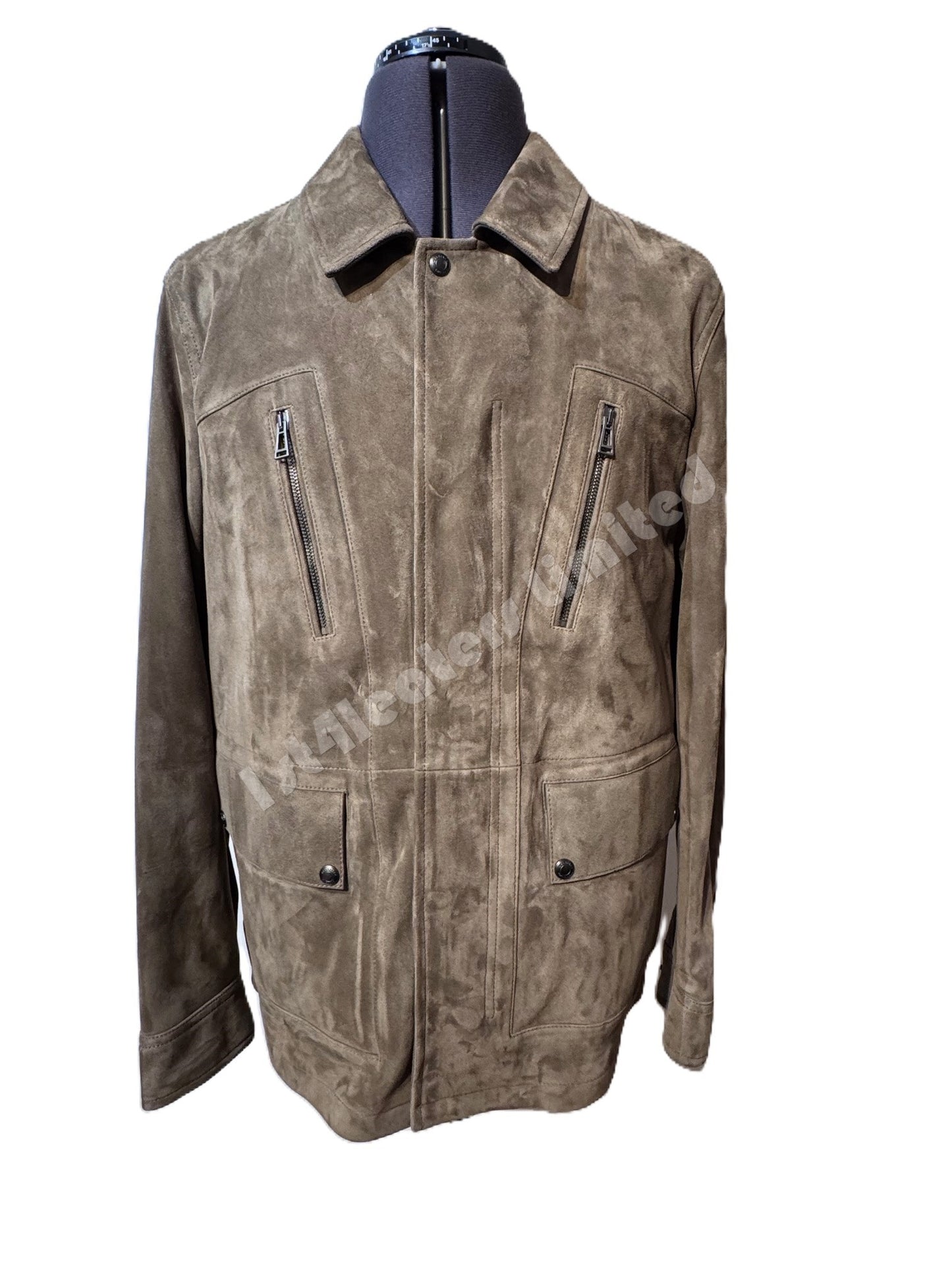 BELSTAFF CONTINENTAL GOAT SUEDE LEATHER JACKET FATIGUE UK40 L RRP £1250 BNWT