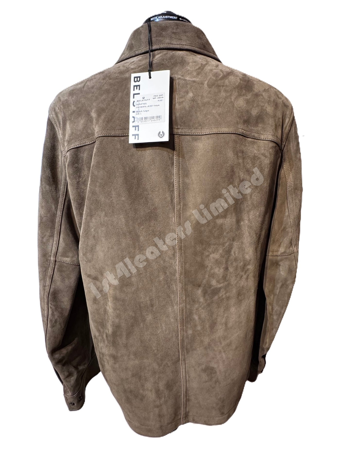 BELSTAFF CONTINENTAL GOAT SUEDE LEATHER JACKET FATIGUE UK40 L RRP £1250 BNWT