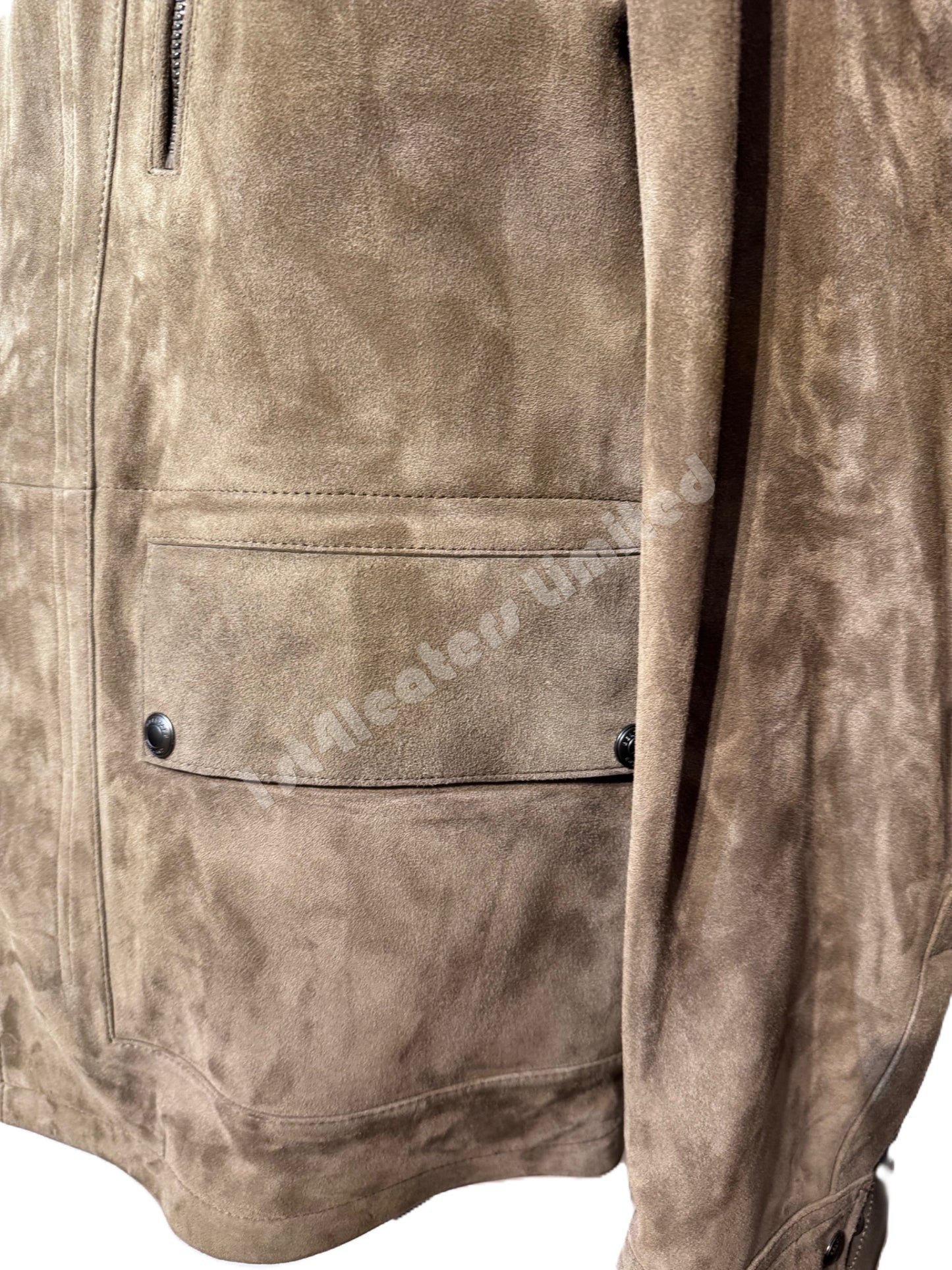 BELSTAFF CONTINENTAL GOAT SUEDE LEATHER JACKET FATIGUE UK40 L RRP £1250 BNWT