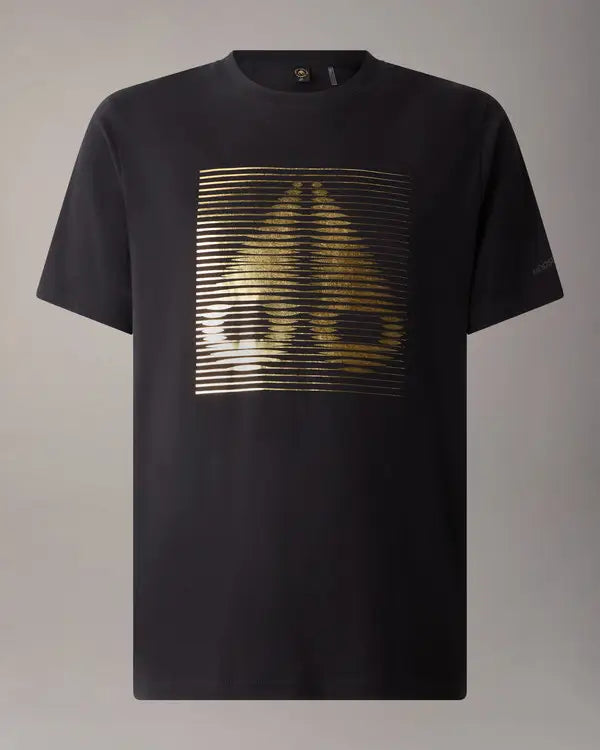 MOOSE KNUCKLES RAYDAZE GOLD SERIES COTTON T-SHIRT BLACK/GOLD M RRP £154 BNWT