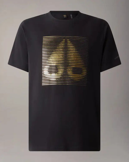 MOOSE KNUCKLES RAYDAZE GOLD SERIES COTTON T-SHIRT BLACK/GOLD M RRP £154 BNWT