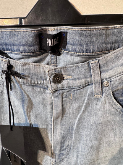 PAIGE LENNOX RENFRO DESTRUCTED SLIM FIT STRAIGHT LEG JEANS 36 REG RRP £235 BNWT