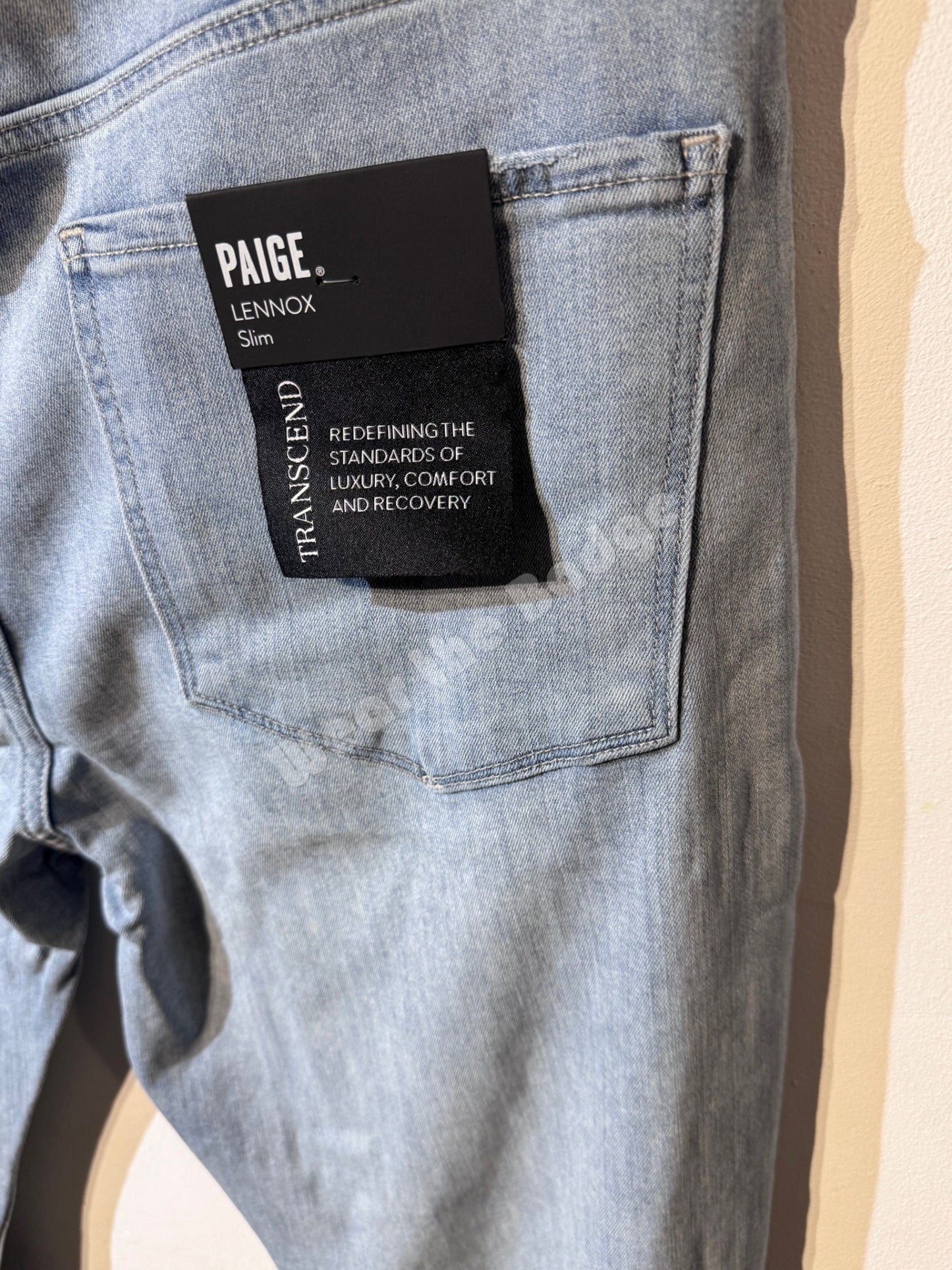 PAIGE LENNOX RENFRO DESTRUCTED SLIM FIT STRAIGHT LEG JEANS 36 REG RRP £235 BNWT