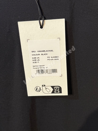 BELSTAFF MATCH GRAPHIC LOGO SHORT SLEEVE COTTON T-SHIRT BLACK RRP £70 BNWT