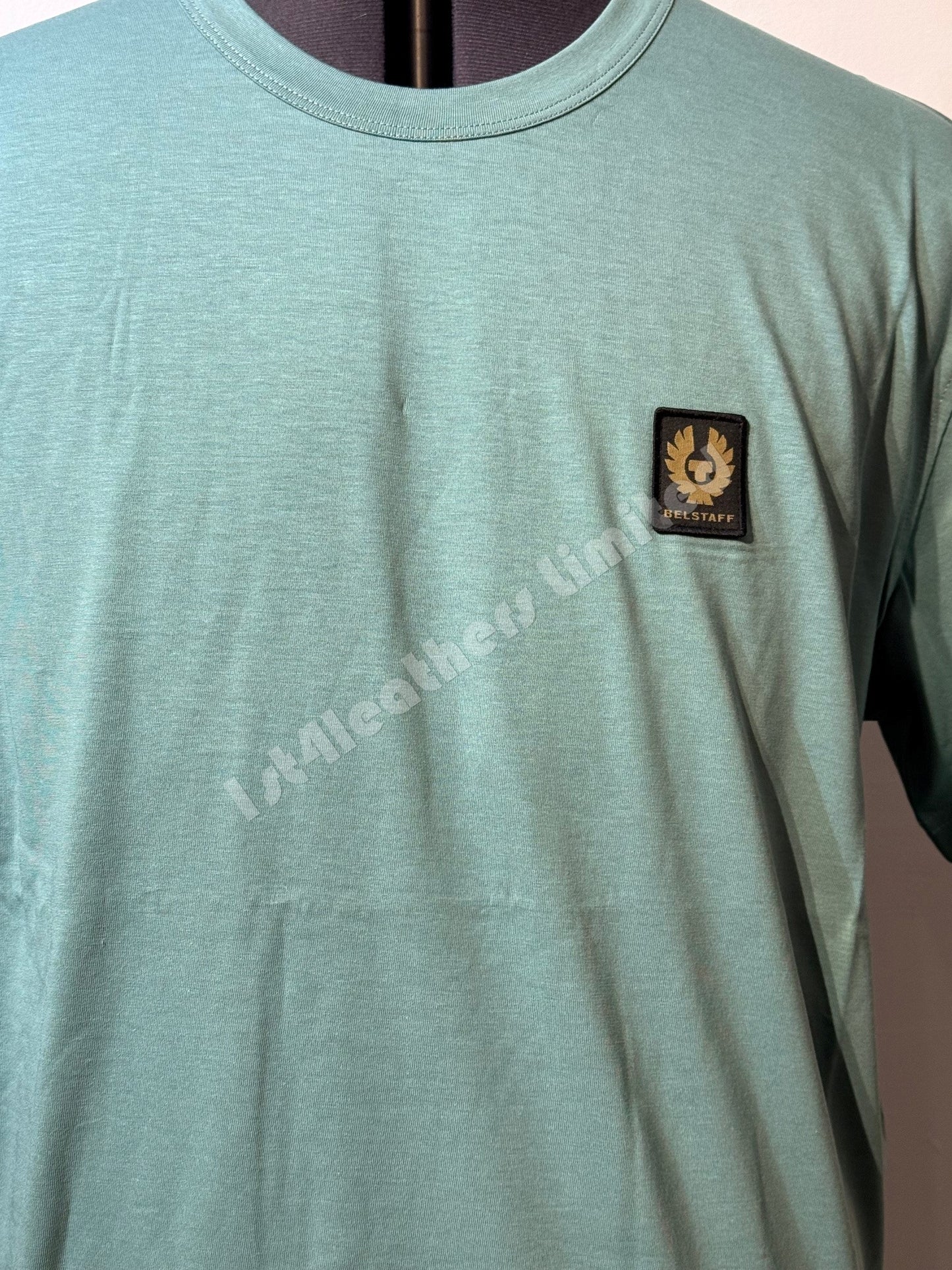 BELSTAFF PHOENIX PATCH SHORT SLEEVE COTTON T-SHIRT OIL BLUE 2XL RRP £60 BNWT