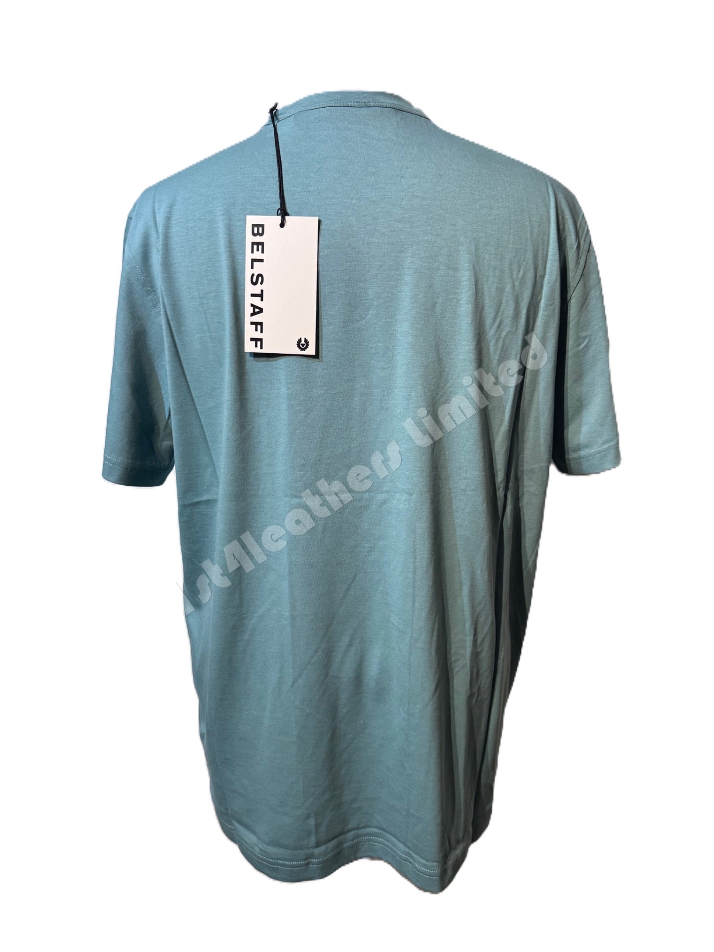 BELSTAFF PHOENIX PATCH SHORT SLEEVE COTTON T-SHIRT OIL BLUE 2XL RRP £60 BNWT