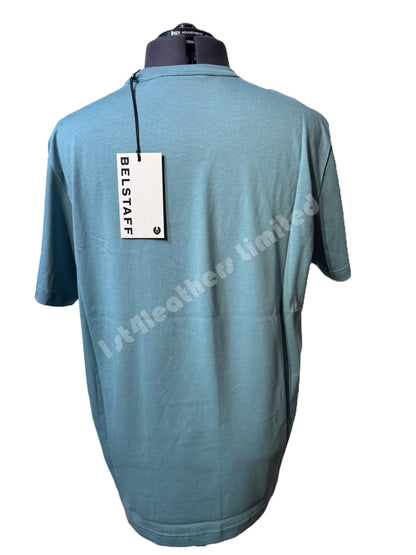 BELSTAFF SIGNATURE COTTON T-SHIRT OIL BLUE RRP £60 BNWT