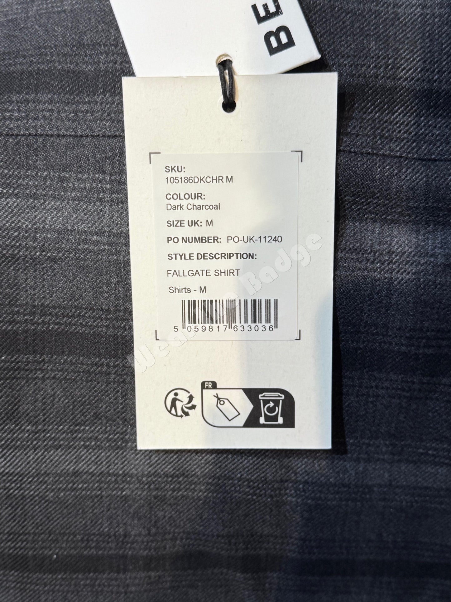 BELSTAFF FALLGATE DARK CHARCOAL PLAID SHIRT RRP £225 BNWT