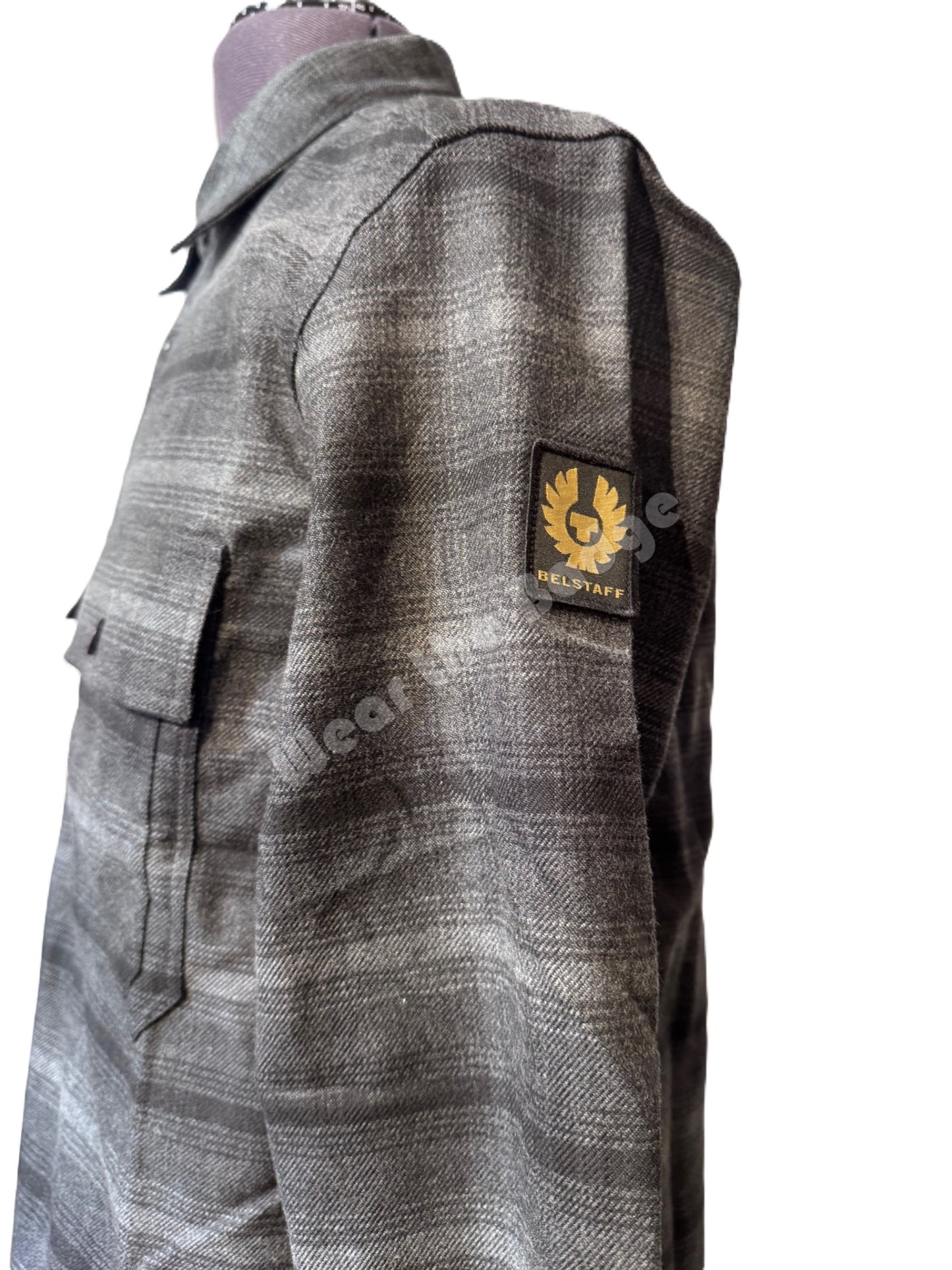 BELSTAFF FALLGATE DARK CHARCOAL PLAID SHIRT RRP £225 BNWT