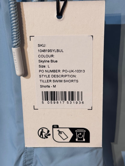BELSTAFF TILLER SWIM SHORTS IN SKYLINE BLUE 2XL RRP £95