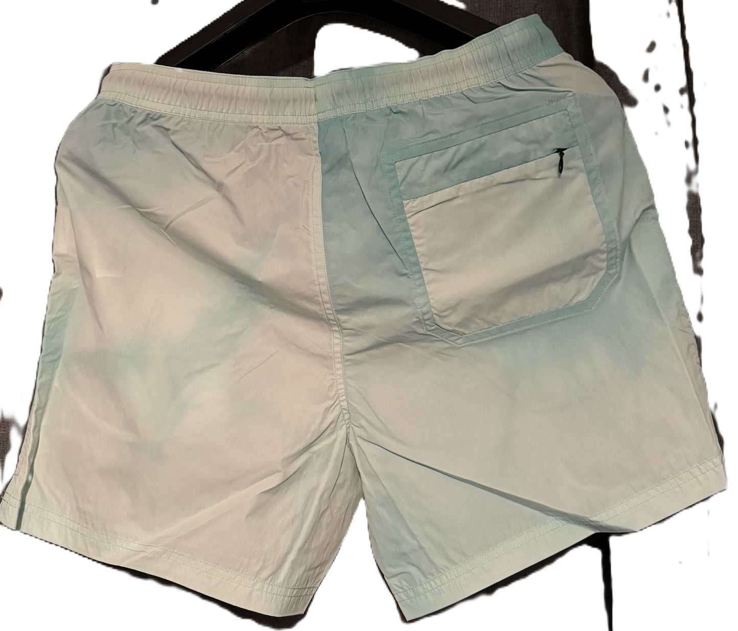 BELSTAFF BREAKER SHORTS IN OCEAN GREEN WAVE DYE MEDIUM RRP £175 BNWT