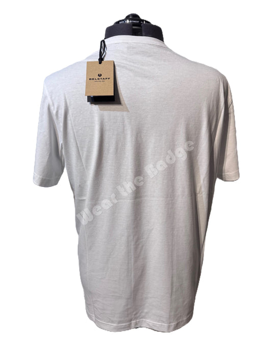 BELSTAFF SIGNATURE COTTON T-SHIRT IN WHITE RRP £60 BNWT