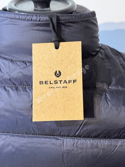 BELSTAFF CIRCUIT DOWN PUFFA BOMBER JACKET TONAL DARK INK UK40 L RRP £350 NEW