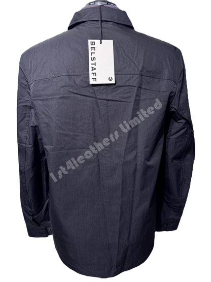 BELSTAFF RUNNER COTTON TECH GABARDINE OVERSHIRT BLACK RRP £250 BNWT
