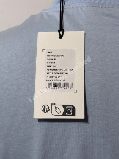 BELSTAFF THOM COTTON POCKET T-SHIRT SKY BLUE RRP £60 BNWT