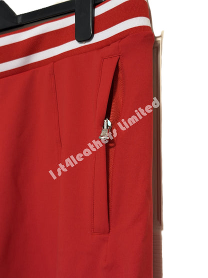 SANDBANKS CONTRAST STRIPE NYLON BLEND SHORTS RED RRP £125 BNWT