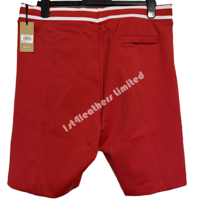SANDBANKS CONTRAST STRIPE NYLON BLEND SHORTS RED RRP £125 BNWT