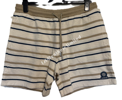 SANDBANKS JACQUARD STRIPED COTTON SHORTS MULTI COLOUR SIZE XL RRP £125 BNWT