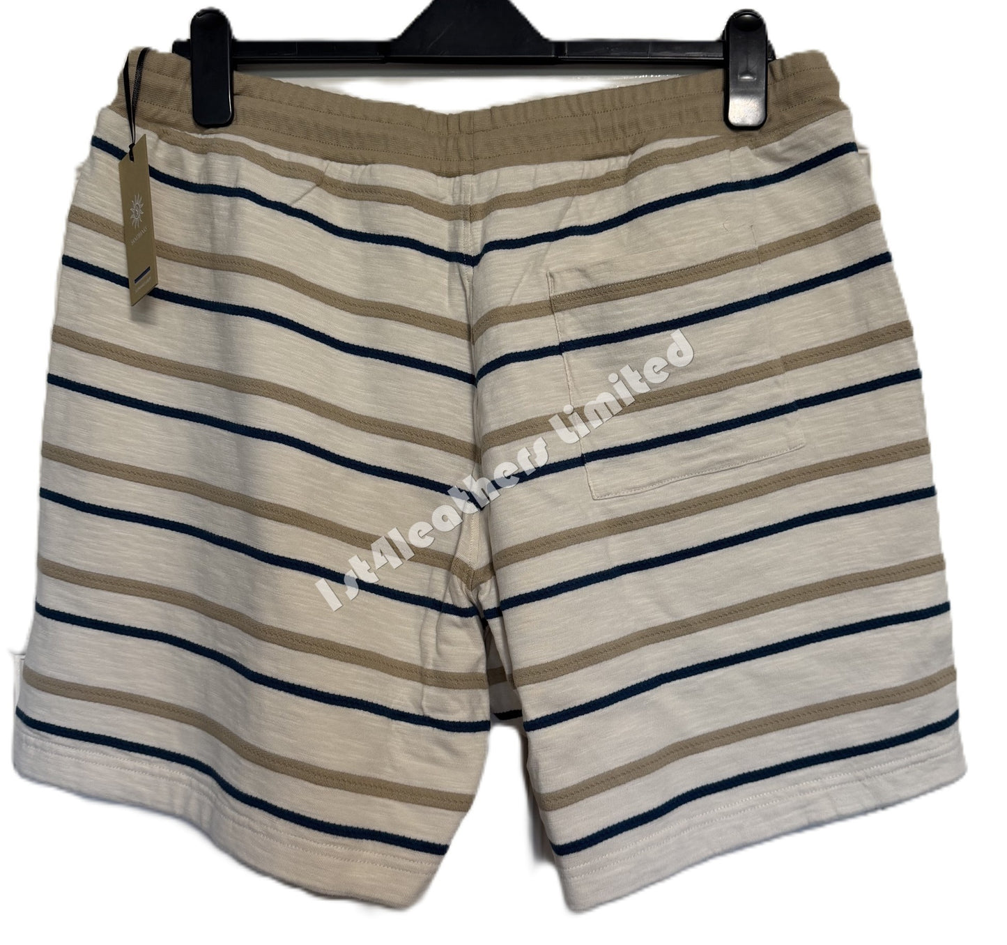 SANDBANKS JACQUARD STRIPED COTTON SHORTS MULTI COLOUR SIZE XL RRP £125 BNWT