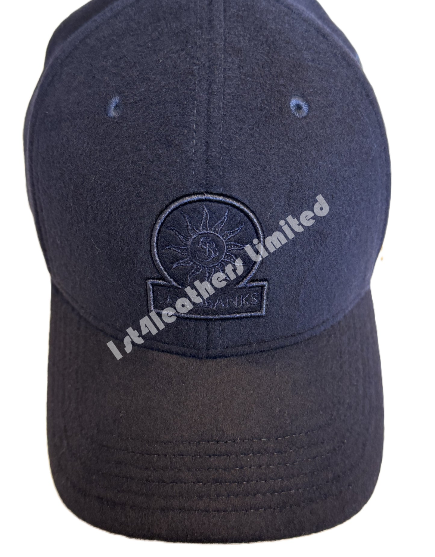 SANDBANKS WOOL CLASSIC 6 PANEL BASEBALL CAP NAVY BLUE ONE SIZE RRP £105 BNWT