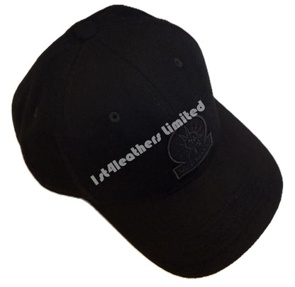 SANDBANKS WOOL CLASSIC 6 PANEL BASEBALL CAP BLACK ONE SIZE RRP £105 BNWT