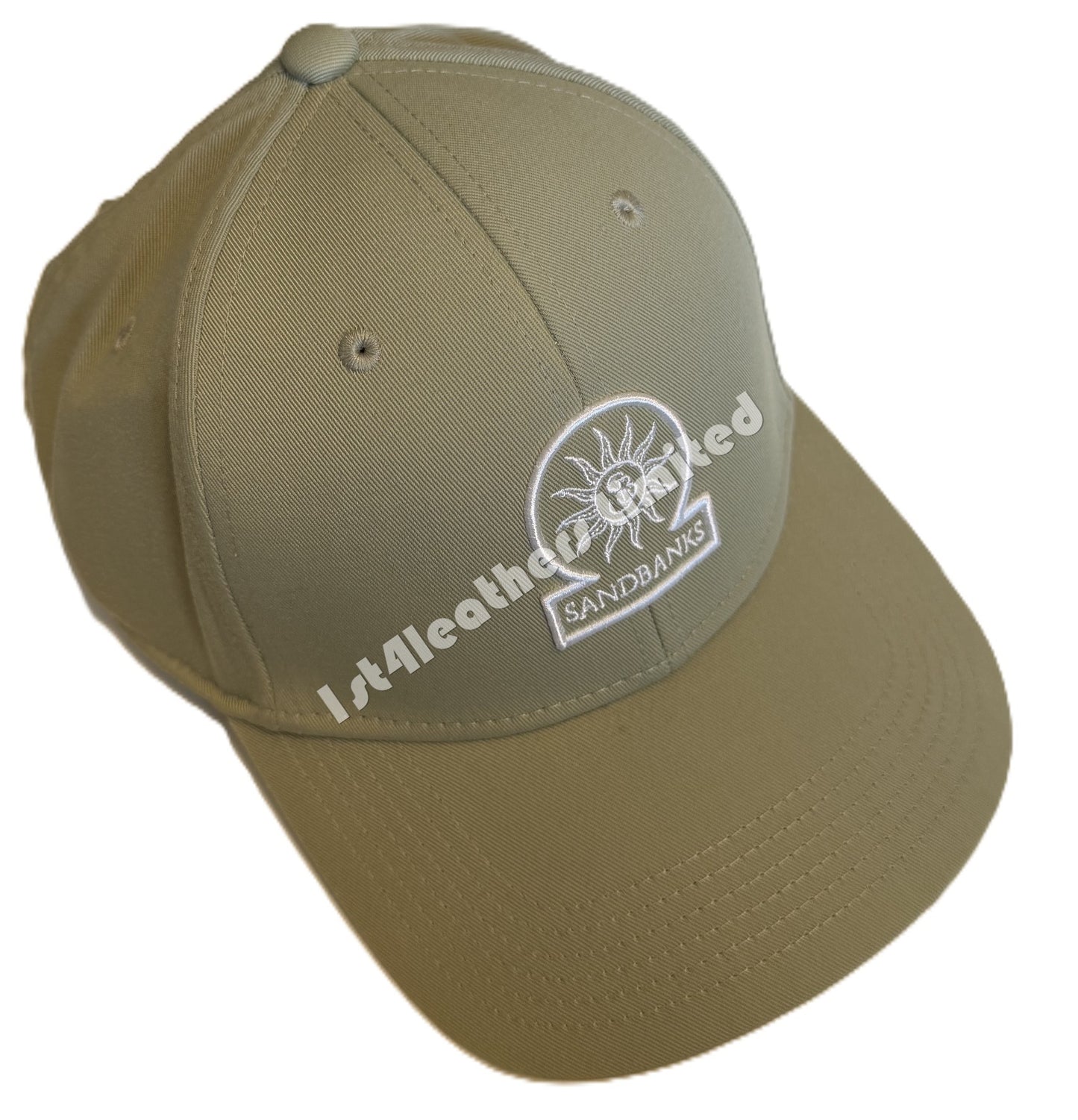 SANDBANKS CLASSIC 6 PANEL BASEBALL CAP SAGE GREEN ONE SIZE RRP £90 BNWT