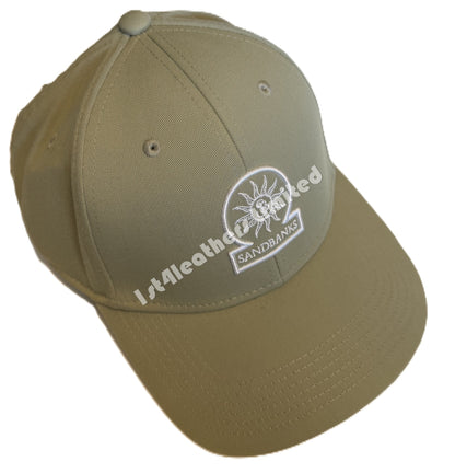 SANDBANKS CLASSIC 6 PANEL BASEBALL CAP SAGE GREEN ONE SIZE RRP £90 BNWT