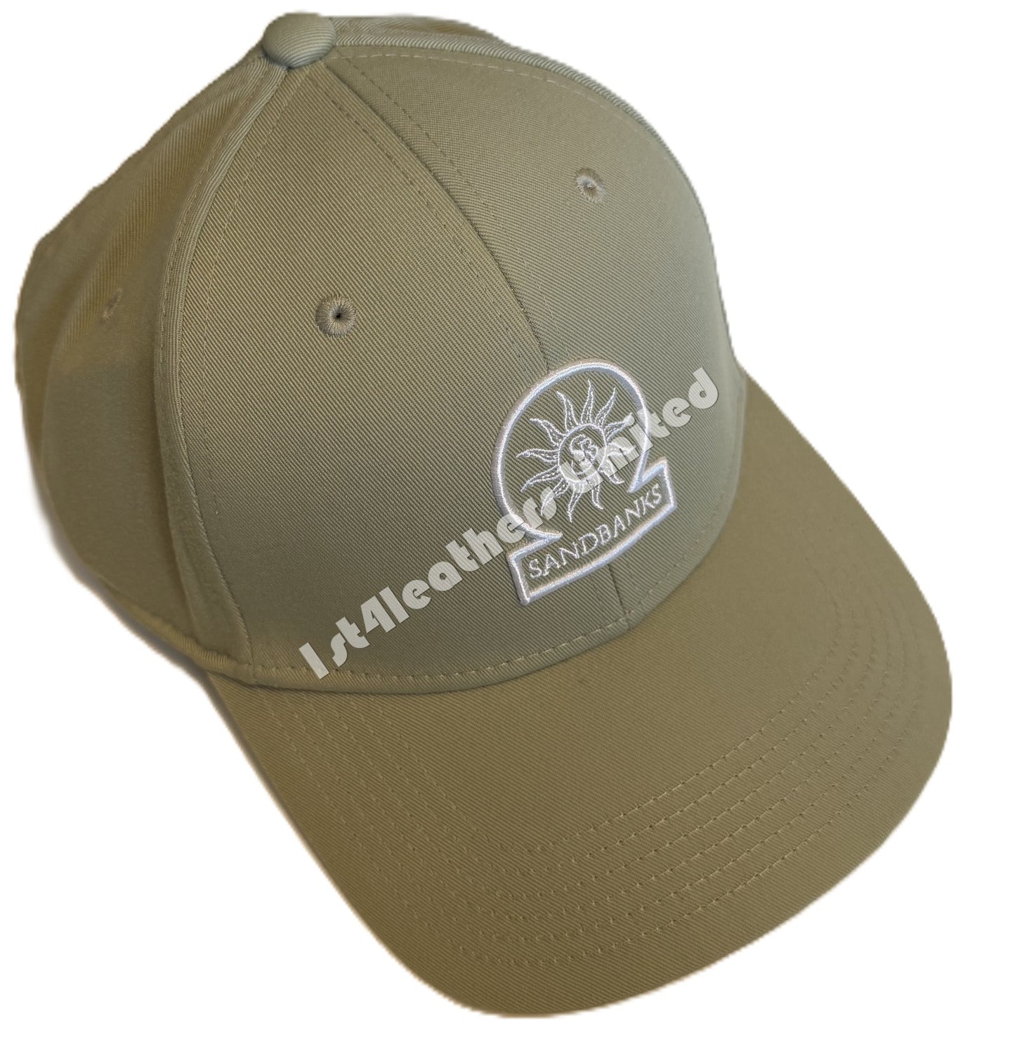 SANDBANKS CLASSIC 6 PANEL BASEBALL CAP SAGE GREEN ONE SIZE RRP £90 BNWT