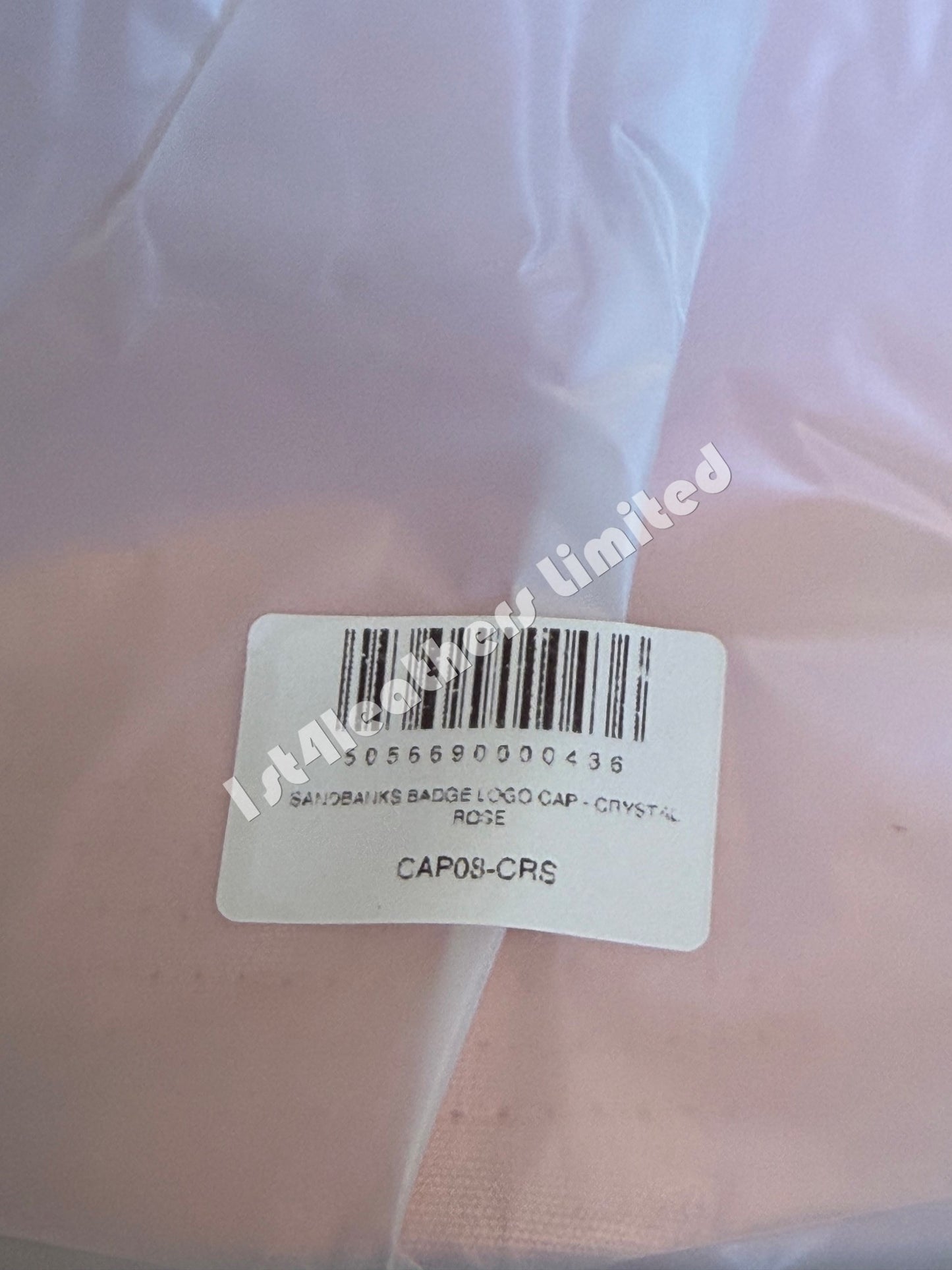 SANDBANKS CLASSIC 6 PANEL BASEBALL CAP CRYSTAL ROSE ONE SIZE RRP £90 BNWT
