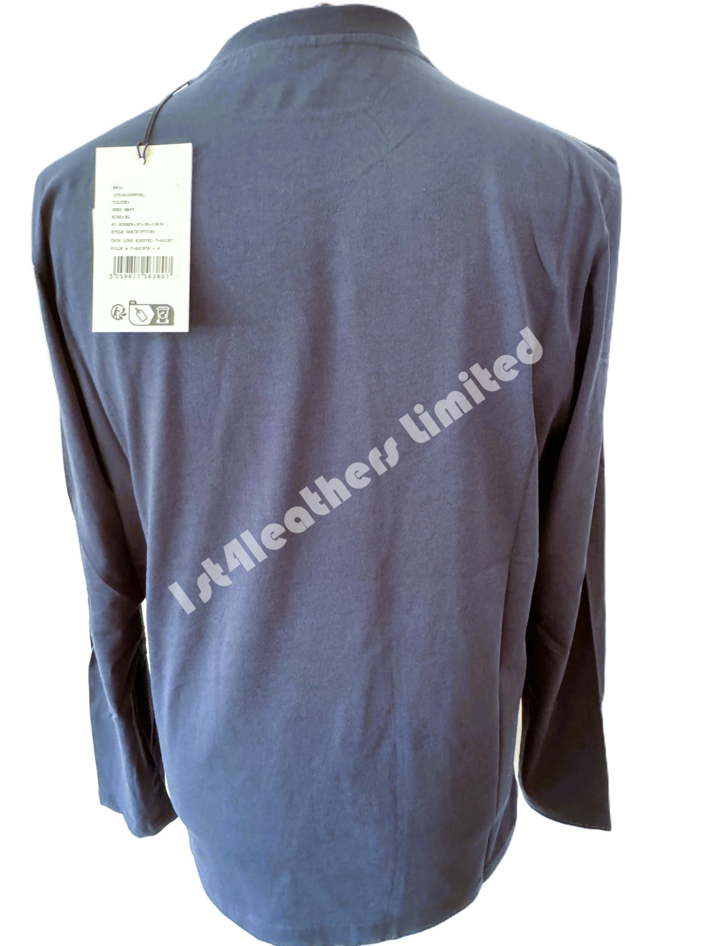 BELSTAFF THOM LONG SLEEVE COTTON POCKET T-SHIRT DEEP NAVY RRP £75 BNWT