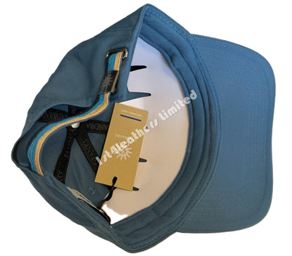 SANDBANKS CLASSIC 6 PANEL BASEBALL CAP TEAL BLUE ONE SIZE RRP £90 BNWT