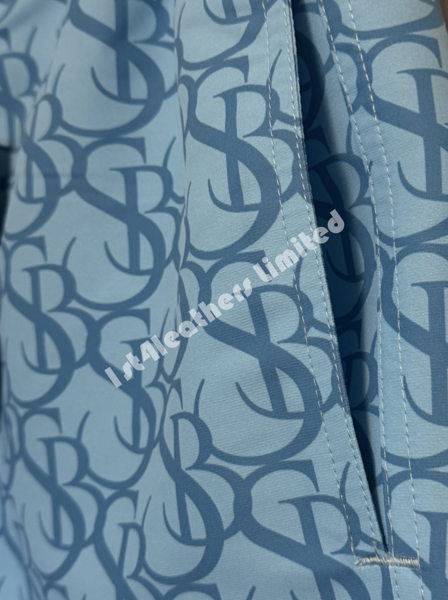 SANDBANKS SB MONOGRAM SWIM SHORTS AQUA BLUE RRP £140 BNWT