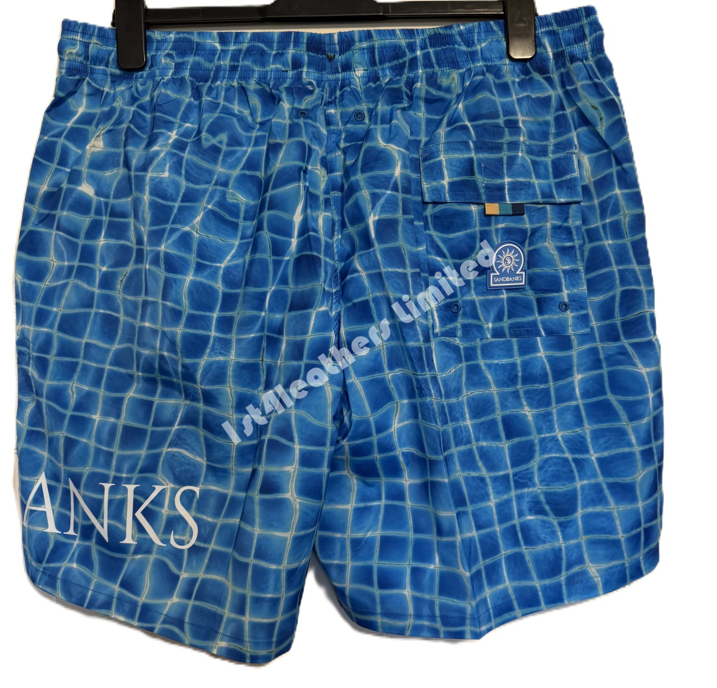 SANDBANKS MOSAIC SWIM SHORTS BLUE RRP £140 BNWT