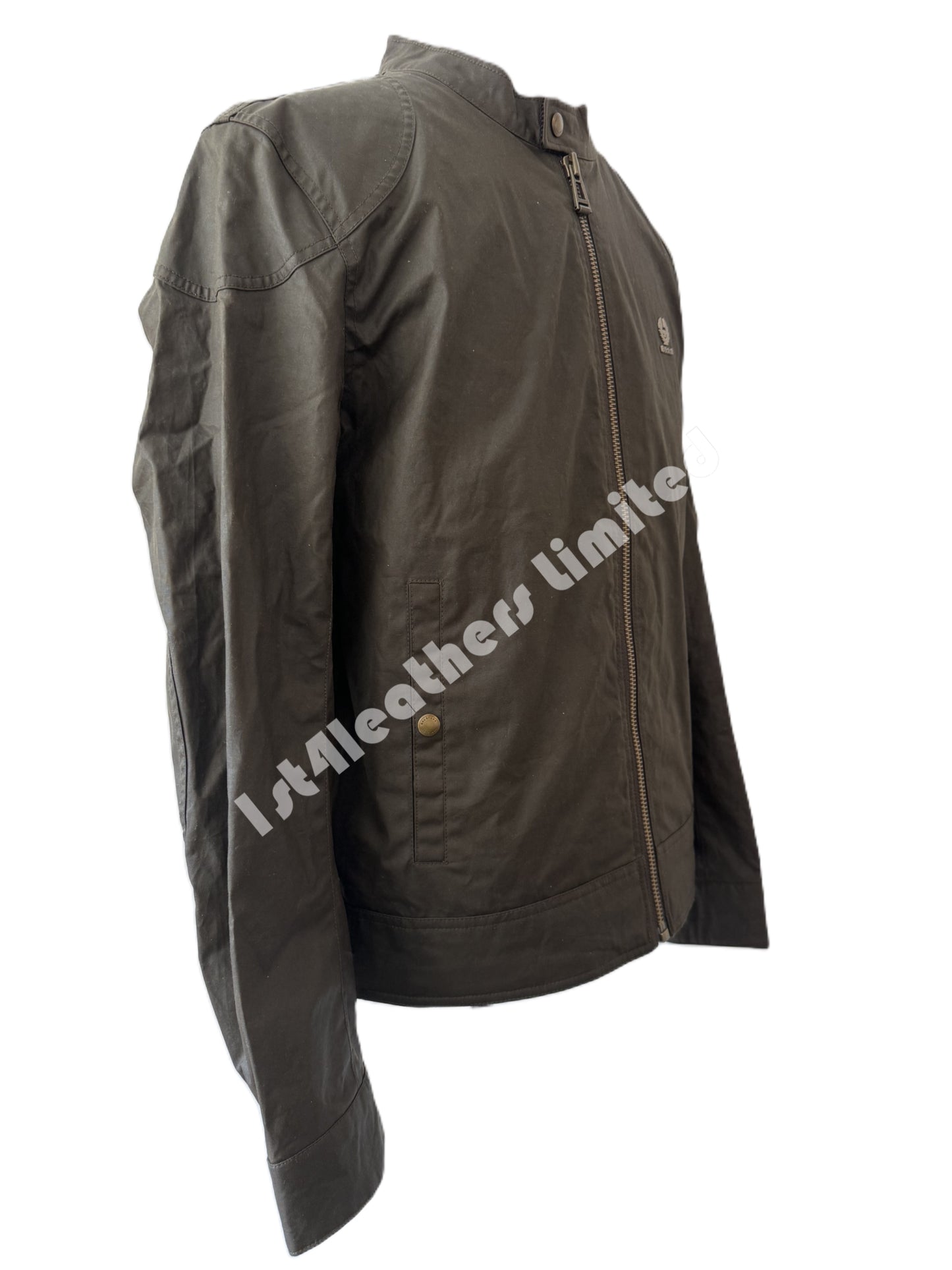 BELSTAFF KELLAND 6oz WAXED CAFE RACER JACKET FADED OLIVE RRP £350 BNWT