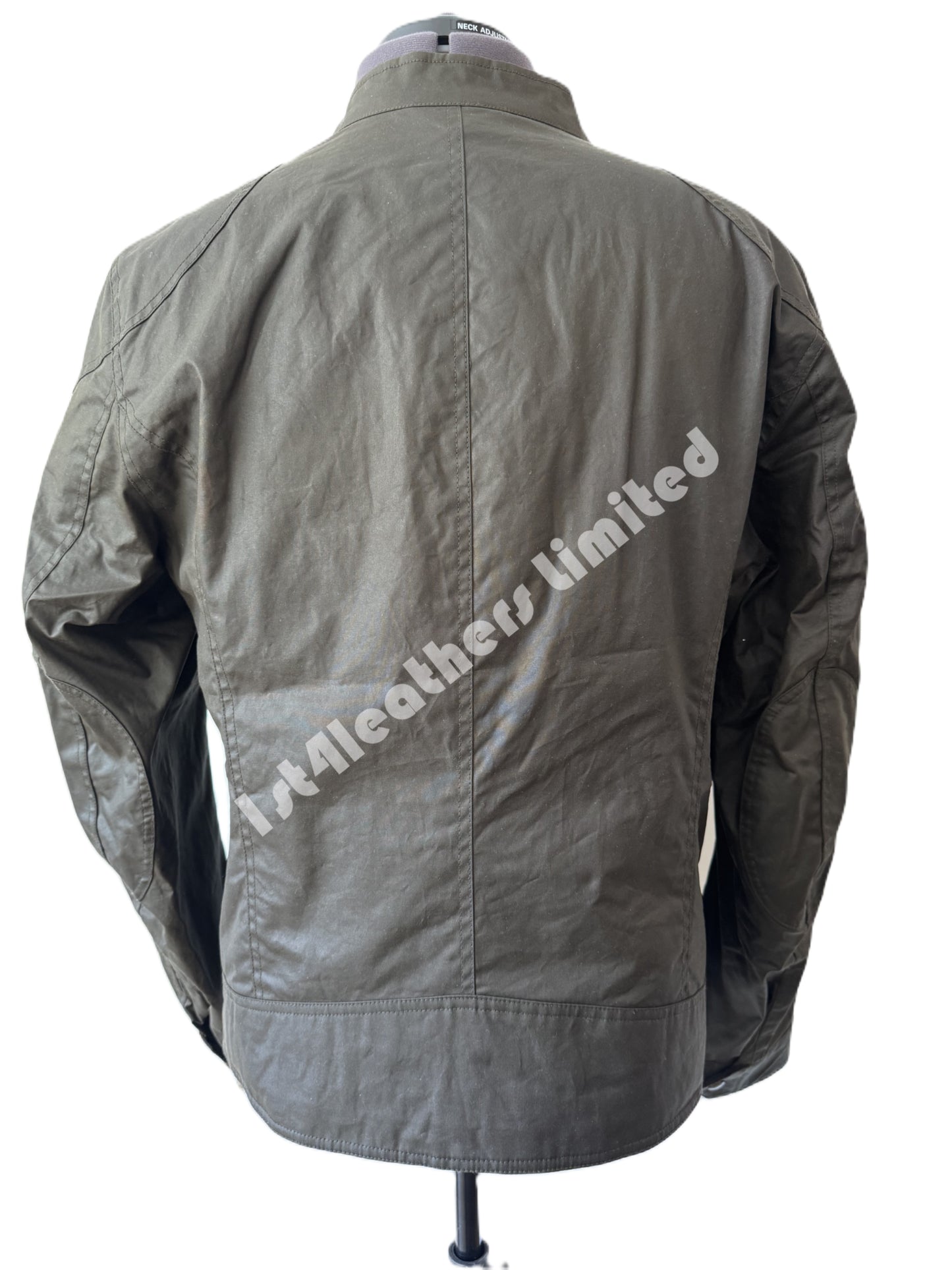 BELSTAFF KELLAND 6oz WAXED CAFE RACER JACKET FADED OLIVE RRP £350 BNWT