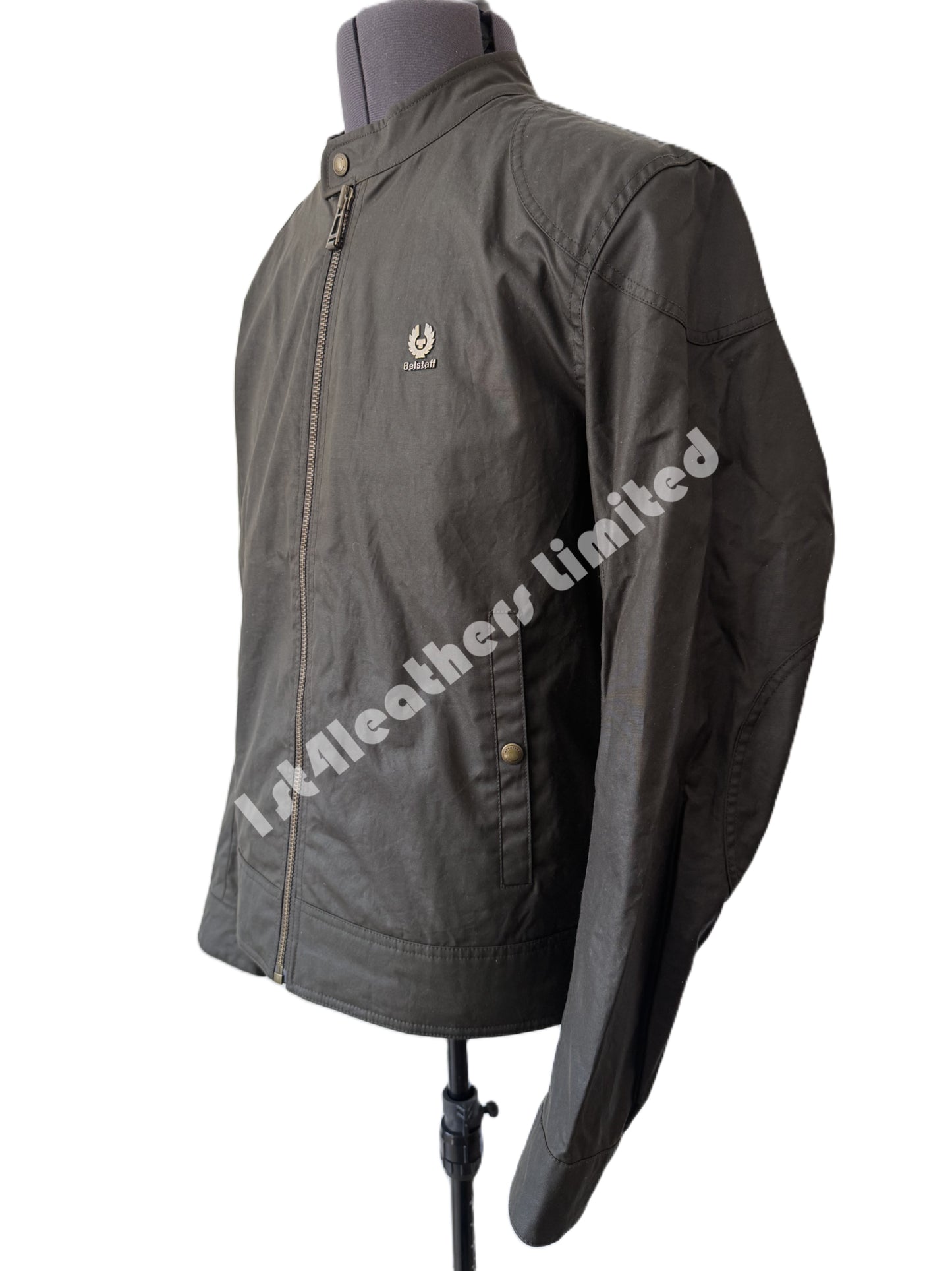 BELSTAFF KELLAND 6oz WAXED CAFE RACER JACKET FADED OLIVE RRP £350 BNWT