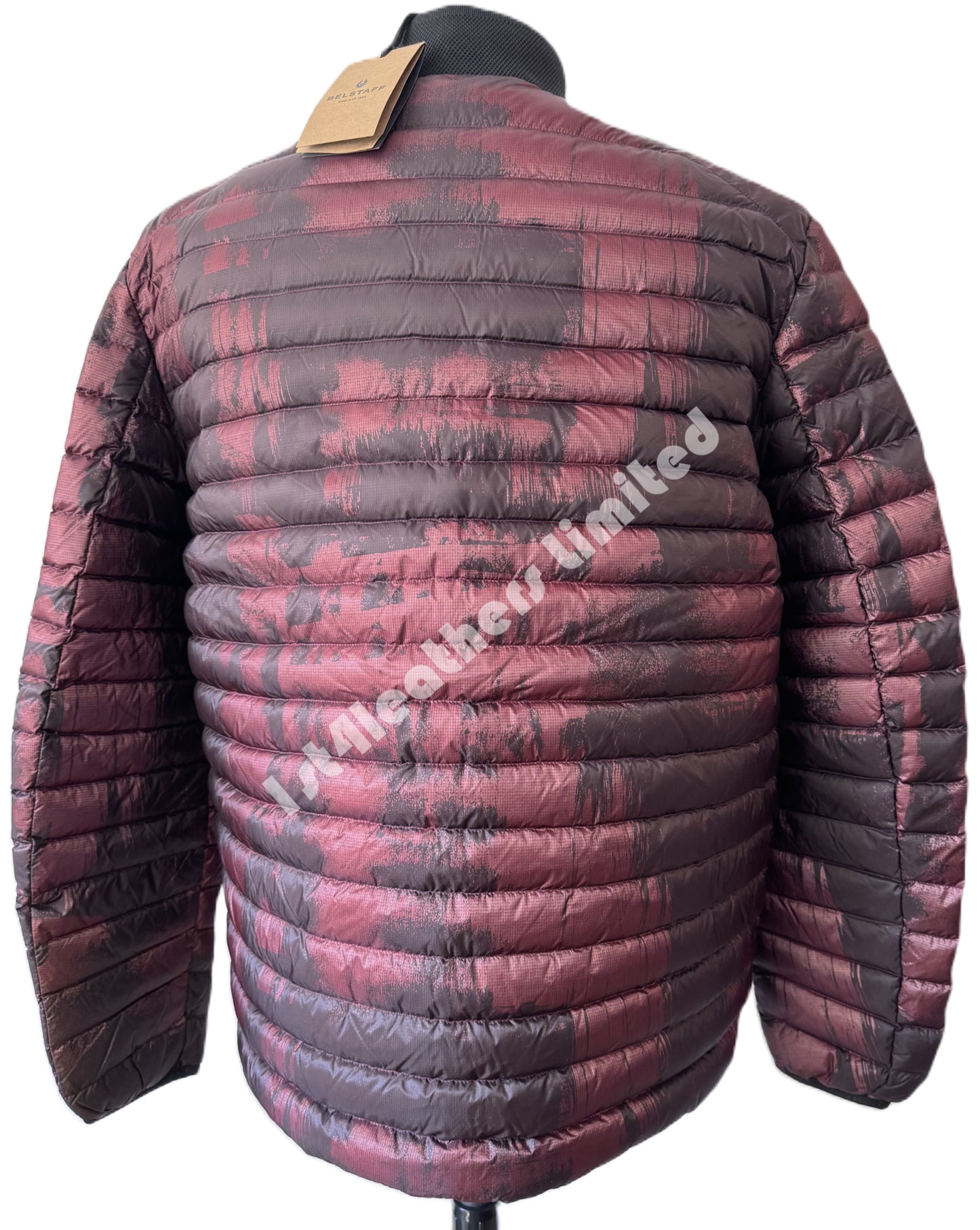 BELSTAFF ABSTRACT AIRFRAME LIGHTWEIGHT DOWN PUFFA JACKET LAVA RED RRP £450 BNWT