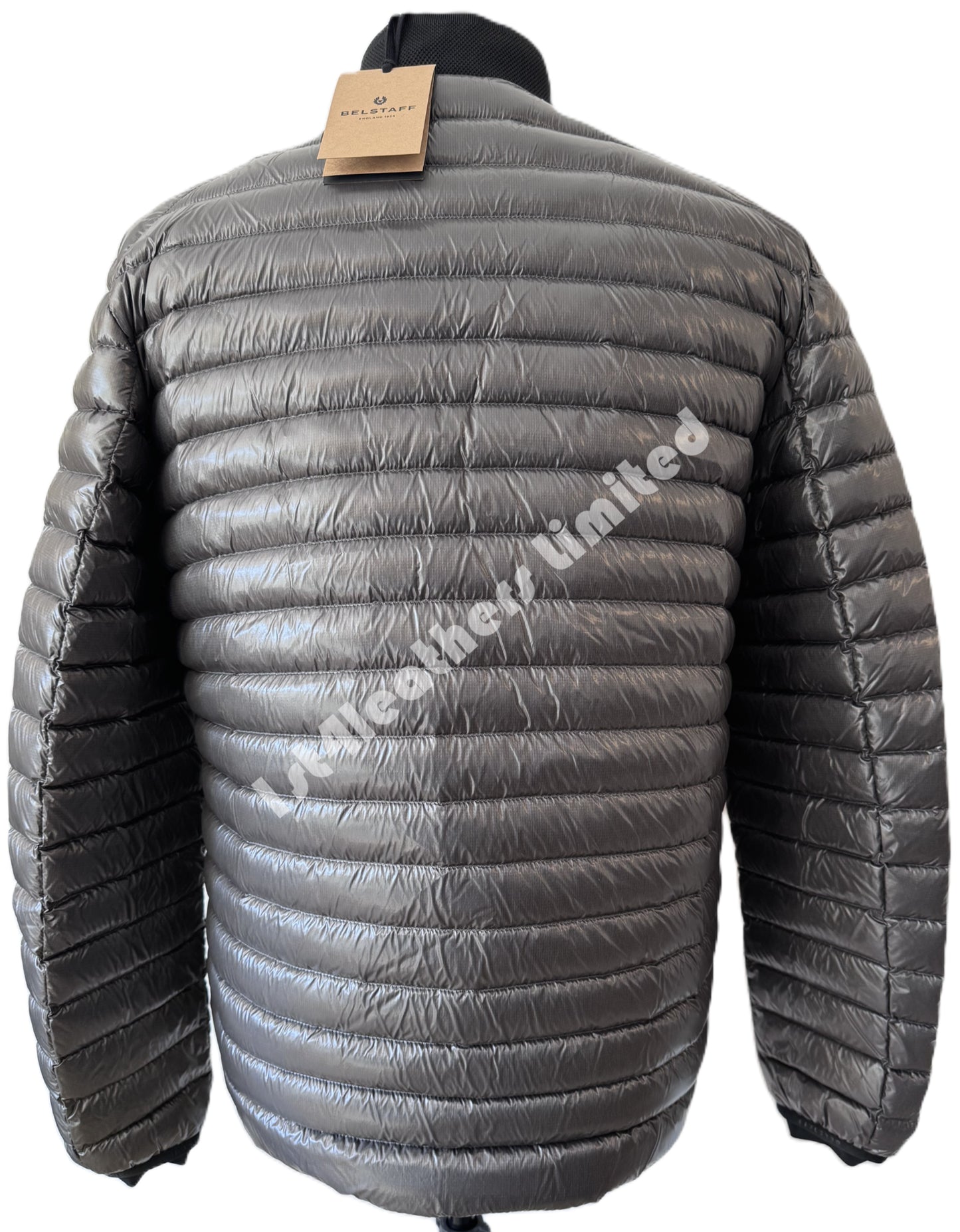 BELSTAFF AIRFRAME LIGHTWEIGHT DOWN PUFFA JACKET BLACK/GREY RRP £425 NEW