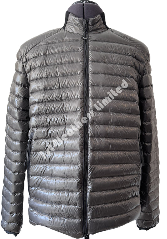 BELSTAFF AIRFRAME LIGHTWEIGHT DOWN PUFFA JACKET BLACK/GREY RRP £425 NEW