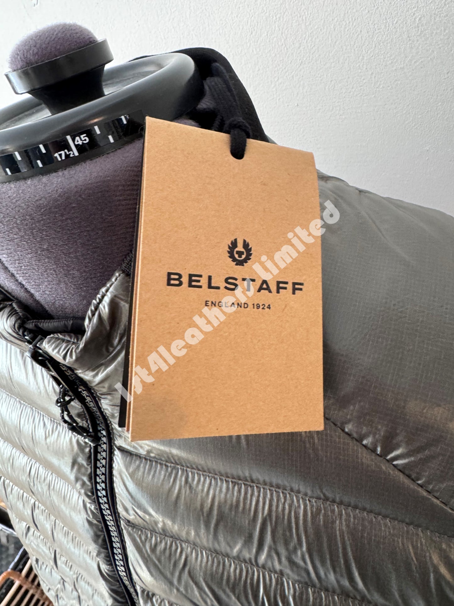 BELSTAFF AIRFRAME LIGHTWEIGHT DOWN PUFFA JACKET BLACK/GREY RRP £425 NEW