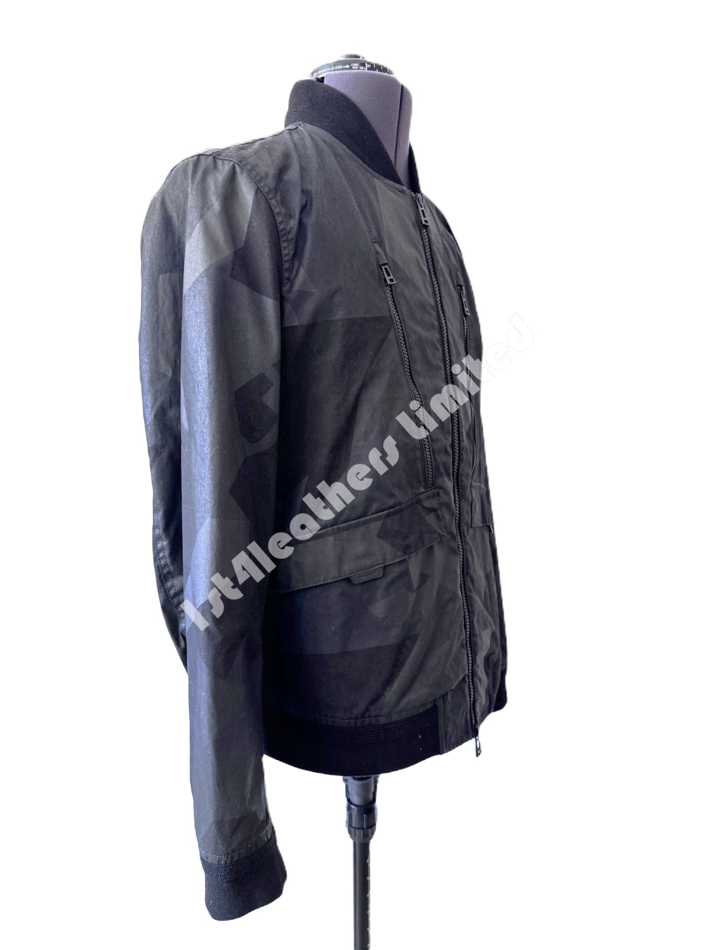 BELSTAFF FRAGMENT PHOENIX COMBER WAXED BOMBER JACKET BLACK UK38 M RRP £450 NEW