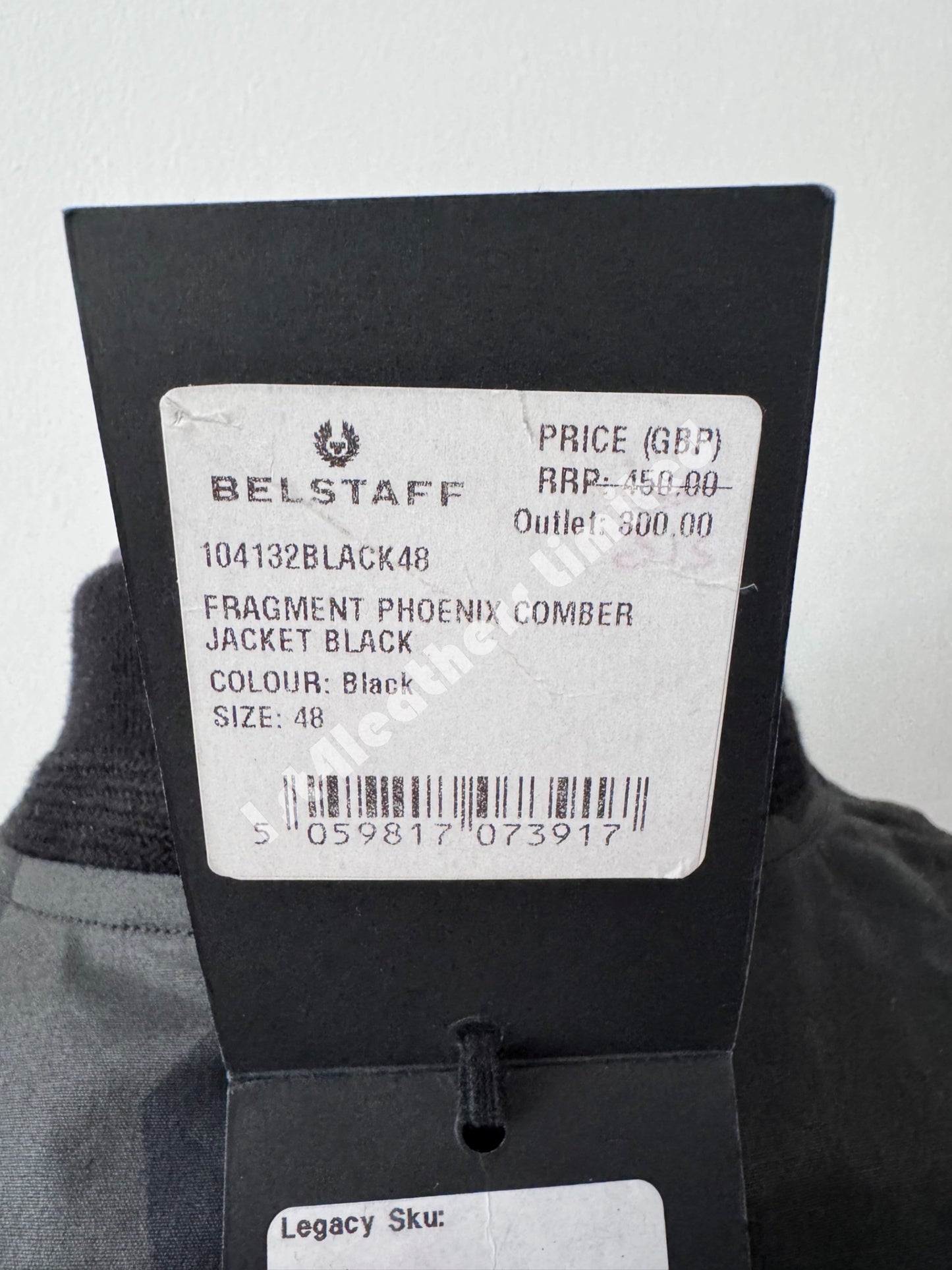 BELSTAFF FRAGMENT PHOENIX COMBER WAXED BOMBER JACKET BLACK UK38 M RRP £450 NEW