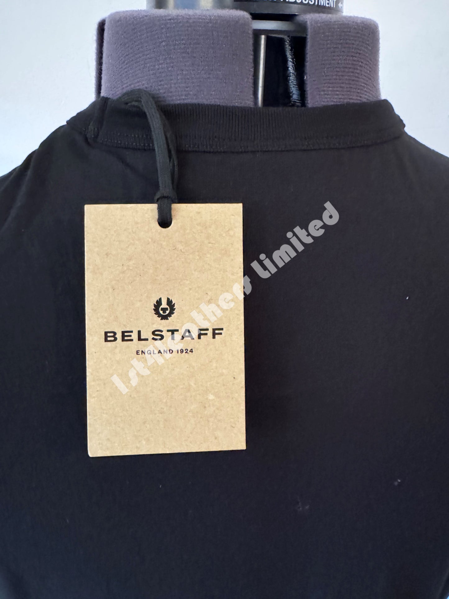 BELSTAFF PHOENIX LOGO COTTON T-SHIRT BLACK & WHITE RRP £60 BNWT