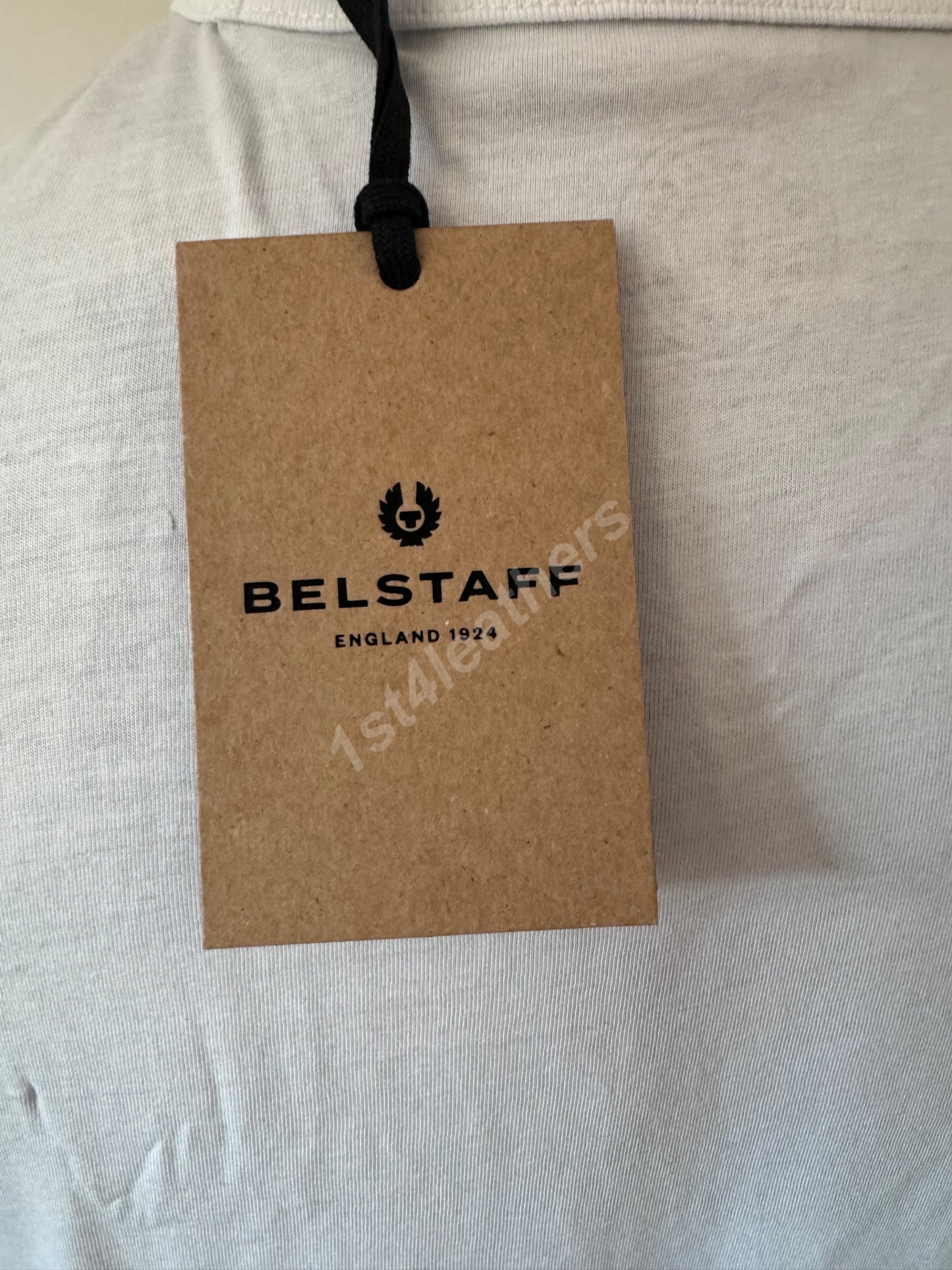 BELSTAFF COTELAND 2.0 WHITE & FADED GREY COTTON T-SHIRT RRP £60 BNWT