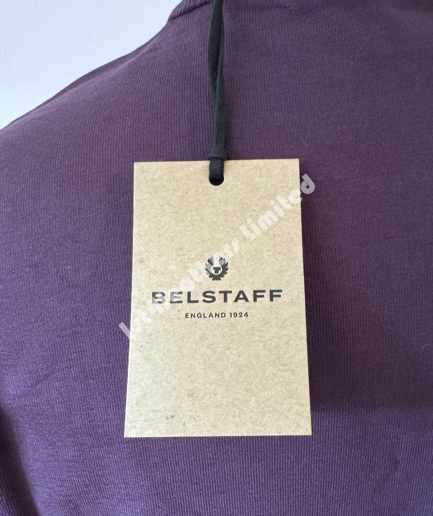 BELSTAFF STAMP GRAPHIC OVERSIZED HEAVY COTTON T-SHIRT IN DARK GARNET RRP £85 BNWT