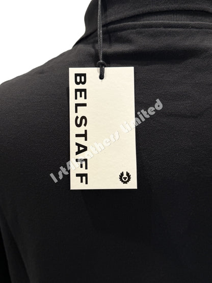 BELSTAFF STEWARTON PIQUE COTTON POLO SHIRT BLACK RRP £95 BNWT