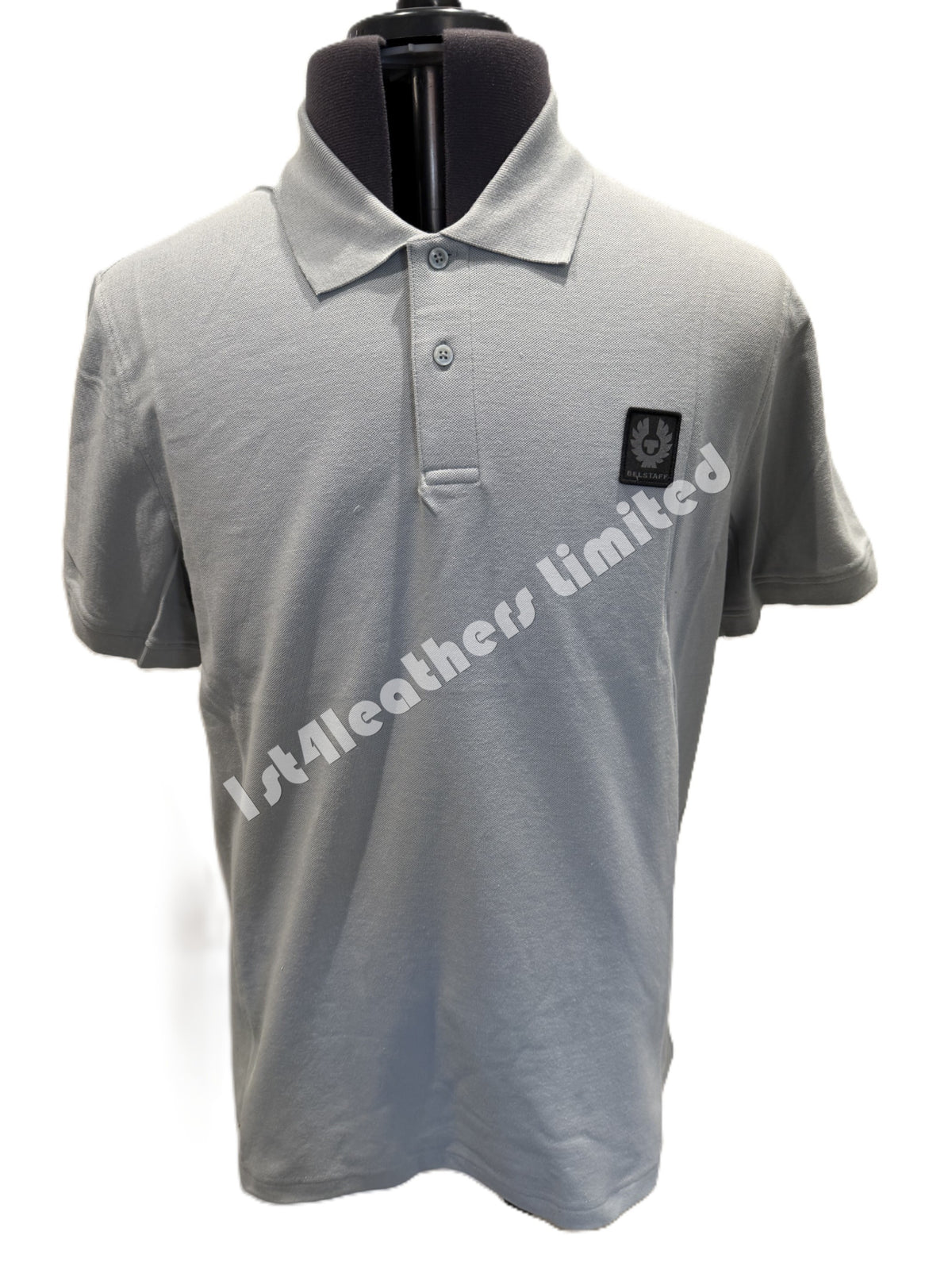 BELSTAFF STEWARTON PIQUE COTTON POLO SHIRT QUARRY BLUE RRP £95 BNWT